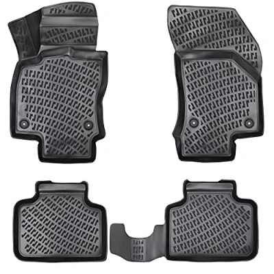 Afbeelding van Elmasline Kia Stonic vanaf 2017 3D design rubberen matten extra hoge rand van 5 cm
