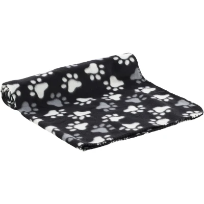 Afbeelding van Flamingo Esma Deken Honden;katten Fleece Zwart Poot 100x150cm 1st 131472