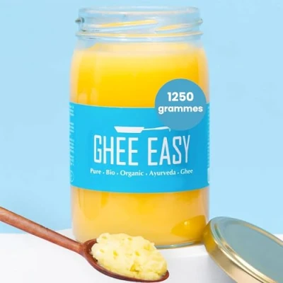 Image de Ghee Easy 1250 g de bio ayurveda authentique haute pureté, Sans additifs Certifié organique et biologique lactose ni gluten 100 % européen