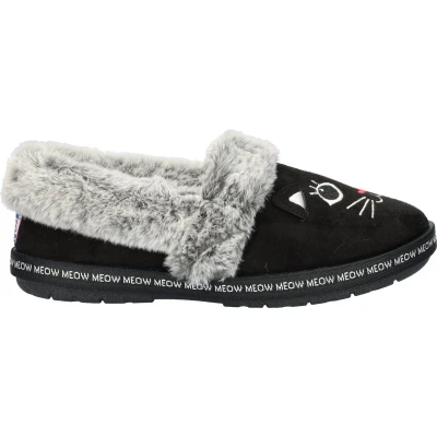 Afbeelding van Skechers Too Cozy Meow Pajama 33355 BLK, Vrouwen, Zwart, Pantoffels, maat: 38