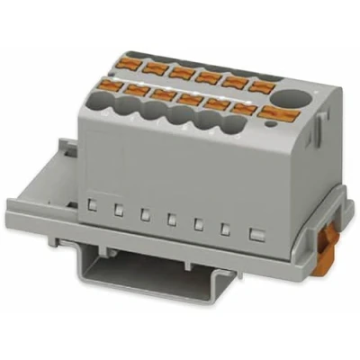 Afbeelding van Phoenix Contact PTFIX 6/12X2,5 NS35 GY 3273088 Verdeelblok 0.14 mm² 2.50 Grijs 8 stuk(s)