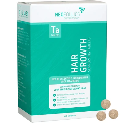 Afbeelding van Neofollics Hair Growth Supporting Tablets 100 Stuks