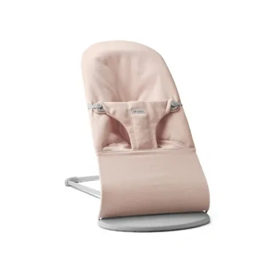 Afbeelding van BabyBjörn Wipstoel Bliss Geweven mélange Lichtroze Ergonomisch Verstelbaar Inklapbaar