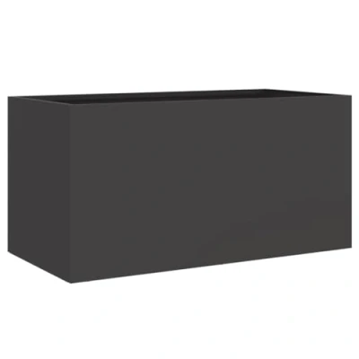 Afbeelding van Plantenbak 62x30x29 cm koudgewalst staal zwart