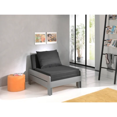 Afbeelding van LUCEVI Pino Slaapfauteuil Grijs 90x200 cm