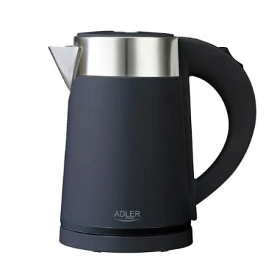 Afbeelding van Adler AD 1372 Zwarte elektrische waterkoker klein formaat 0.6 liter
