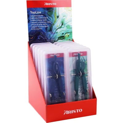 Afbeelding van Aristo snelverstelpasser Topline Art series 12 stuks in display Mystic green en Deep blue AR VD559830