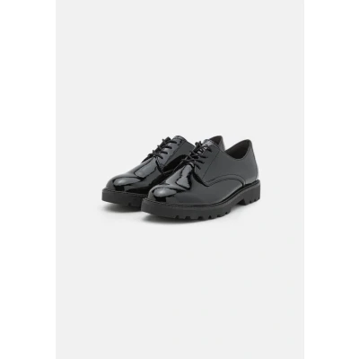 Afbeelding van Tamaris Halbschuh Sportieve veterschoenen, Dames, Maat: 38, Black Kunststof