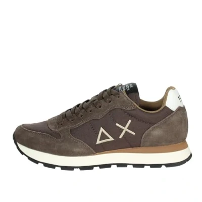 Afbeelding van Sun68 Marrone Sneakers laag, Heren, Maat: 40, Leer