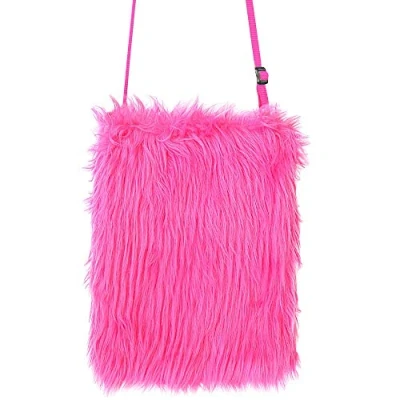 Afbeelding van WIDMANN Neonroze pluche tas