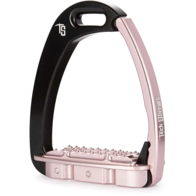 Afbeelding van Tech Stirrups Stijgbeugels Venice Children Zwart/Roze
