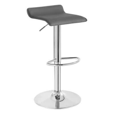 Afbeelding van Rootz Barhocker Kruk Zitbank Tegenstoel Loungezit Draaibaar Zitstok Bistrobank Grijs 63 83cm Hoogte
