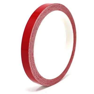 Afbeelding van Finest Folia Decoratieve sierstrips voor auto, motorfiets, boot, modelbouw, vele kleuren, 10 m, plakband (rood, 9 mm)