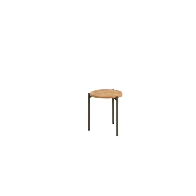 Afbeelding van Yoga bijzettafel 45xH55 cm aluminium teak terre 4 Seasons Outdoor