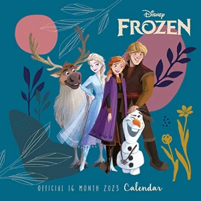 Afbeelding van Disney Frozen kalender 2023 maandplanner 30 cm x officieel product