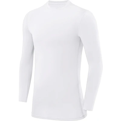Afbeelding van Compressietop met Lange Mouwen Mockhals voor Jongens Wit
