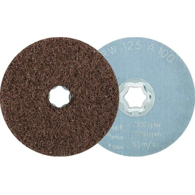 Afbeelding van PFERD 42001062 COMBICLICK zachte vliesschijf CC Ø 125 mm A100 voor reinigen &amp; satineren met haakse slijpmachines