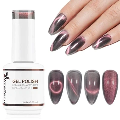 Afbeelding van Nicedeco 15 ml Cat Eye Gel nail Polish, UV/LED, soak off, magnetische gel, art, manicure, pedicure, voor professioneel, salon en thuis, gebruik N306