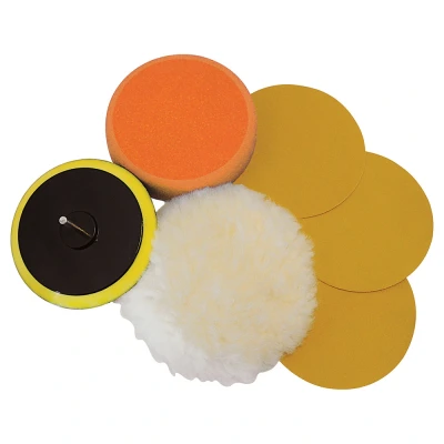 Afbeelding van Silverline 6 delige schuur en polijst set 125mm
