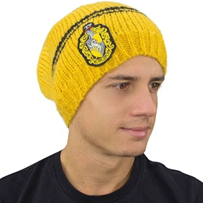 Afbeelding van Hufflepuff Long Slouchy Hat Harry Potter