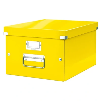 Image de Leitz 6044 WOW boîte de rangement moyenne jaune