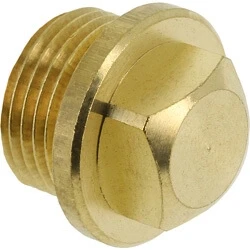 Afbeelding van Messing draadfitting plug