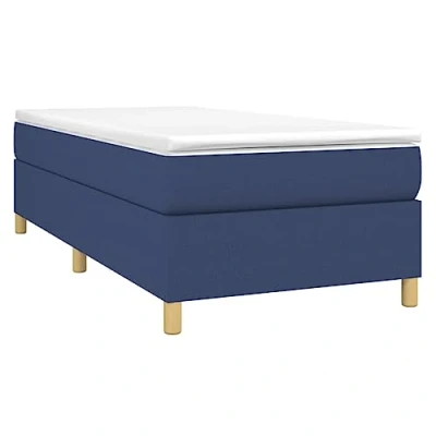 Image de vidaXL Cadre de lit sans matelas bleu 80x200 cm tissu3120820