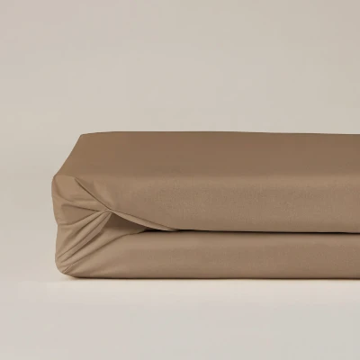 Afbeelding van Hoeslaken Katoen , Jersey 180x200cm Licht Grijs Zwart Wit Taupe Creme Antraciet Luna Bedding Geschikt Voor Matrassen Tot 30