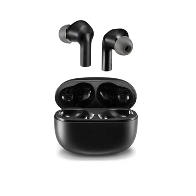 Afbeelding van Motorola Moto Buds 500 ANC Active Noise Canceling True Wireless Oordopjes, Snelle Koppeling, 20 Uur Speeltijd, Waterbestendig, USB C Opladen, Zwart