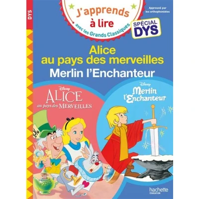 Image de Disney Alice au pays des merveilles / Merlin l&#039;Enchanteur Spécial DYS (dyslexie)