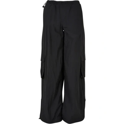 Afbeelding van Urban Classics Wide Crinkle Nylon Cargobroek 4XL Zwart
