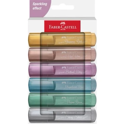Afbeelding van Faber Castell tekstmarker 46 6 stuks metallic FC 254676
