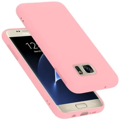 Afbeelding van Cadorabo Hoesje geschikt voor Samsung Galaxy S7 in LIQUID ROZE Beschermhoes gemaakt van flexibel TPU silicone Case Cover