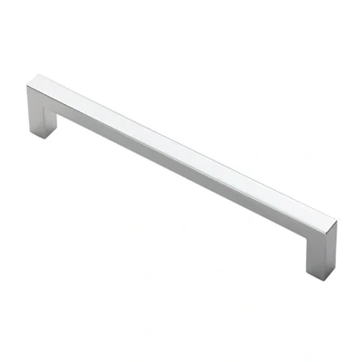 Afbeelding van Fingertip Designs Handgreep Block 160mm gepolijst Chrome metaal