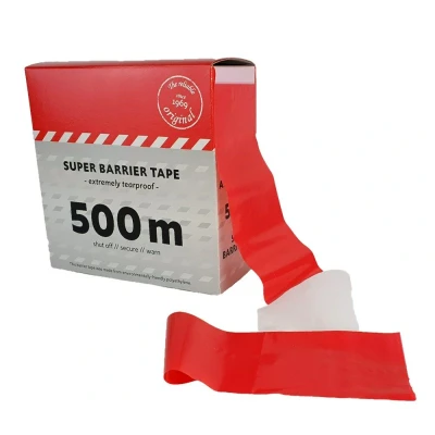 Afbeelding van Afzetband Rood Wit 100 Mtr.