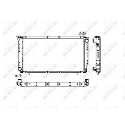 Afbeelding van NRF 506671 Radiateur Aluminium 670 358 16 Koelribben gesoldeerd