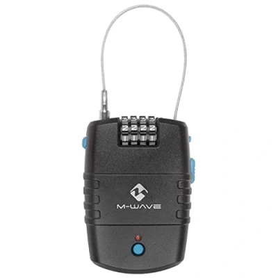 Afbeelding van M Wave LOCK`N`ROL Kabelslot Zwart Met alarm Cijferslot