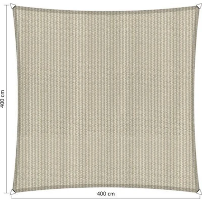 Afbeelding van Shadow Comfort® Vierkantige Schaduwdoek UV Bestendig Zonnedoek 400 x CM Sahara Sand