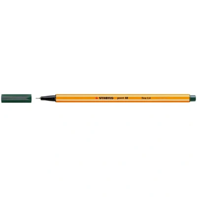 Image de STABILO Stylo feutre point 88, largeur du tracé: 0,4 mm, Vert olive
