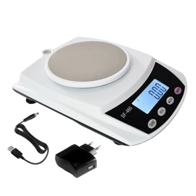 Afbeelding van Eosphorus Digitale analytische lcd weegschaal 600 g x 0,01 voor wetenschappelijk laboratorium keukenweegschaal levensmiddelen, nauwkeurige het wegen van gram, ounce, karaat