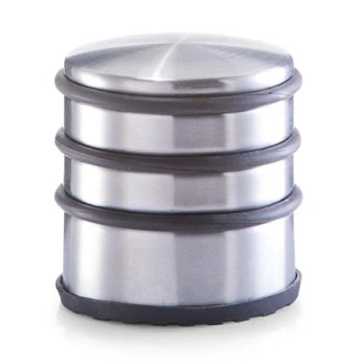 Afbeelding van RVS deurstopper rond 6,5 x 7 cm Deurstop 1,15 kg