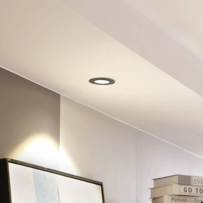 Afbeelding van Arcchio LED downlight Lirin, zwart, 3.000K