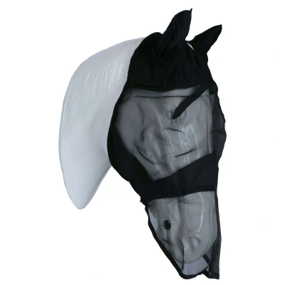 Afbeelding van Waldhausen Luxe Vliegenmasker Met Oren En Neus Zwart Anti insect Full