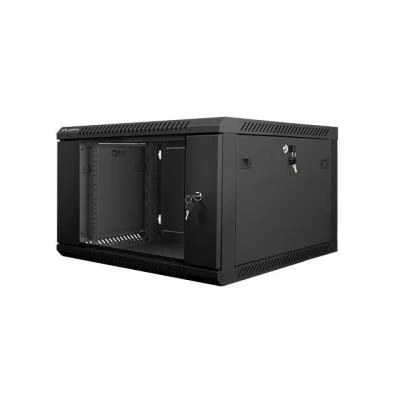 Image de Lanberg support mural 19 démonté paquet plat 6u 600x600mm noir wf01 6606 10b