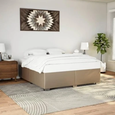 Afbeelding van vidaXL Bedframe kunstleer cappuccinokleurig 180x200 cm