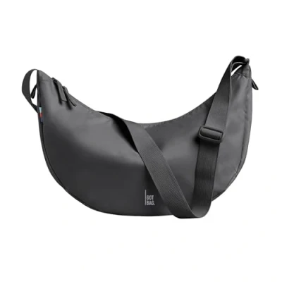 Afbeelding van GOT BAG Moon schoudertas van gerecycled materiaal, waterdichte halve maan handtas, stijlvolle met verstelbare riem, Haai (Large)