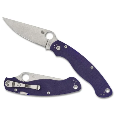 Afbeelding van Spyderco Zakmes Military 2 Dark Blue CPM S110V PE