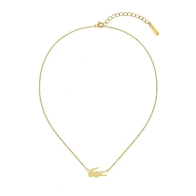 Image de Lacoste Collier pour Femme Collection Crocodile en Or Jaune avec un Charm forme de 2040044