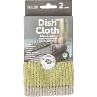 Afbeelding van Smart Microfiber System Microvezel Vaatdoek Groen 2ST