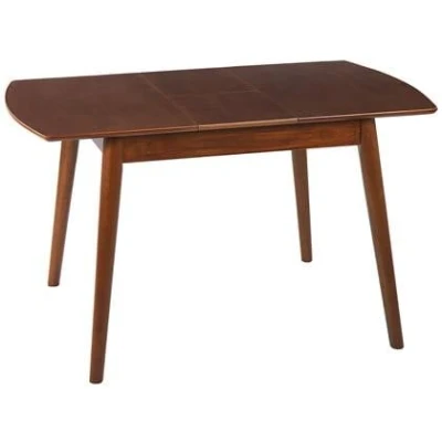 Afbeelding van TOMS Uitschuifbare eettafel Donkerhout 100/130 x 80 cm MDF